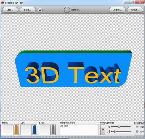 binerus 3D Text(3D图标制作软件)截图1