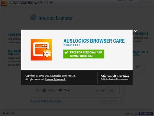 Auslogics Browser Care(浏览器维护清理软件) logic slo usl Auslogics ar cs Care Browser 电脑 浏览器 软件下载  第1张
