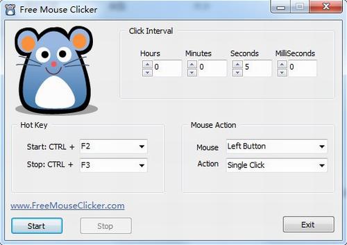 FreeMouseClicker(鼠标重复点击软件) 2 Free 电脑 Clicker Mouse ous ick on strong 鼠标 软件下载  第1张