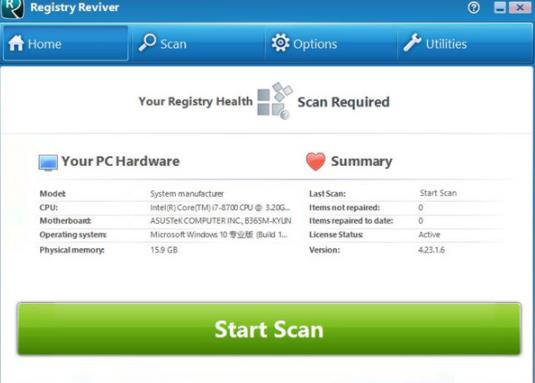 registry reviver(注册表清理软件) on strong 文件 Registry PC 注册表 2 ver evi ev 软件下载  第1张