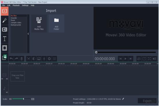Movavi 360 Video Editor(视频编辑软件) Edit in to Movavi 2 strong avi on 文件 360 软件下载  第1张