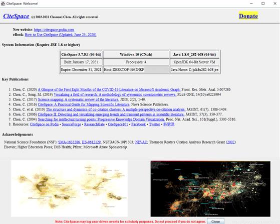 citespace(科学文献分析软件) Web of space espace strong 2 on Space ace pace 软件下载  第1张