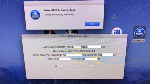 Mina MEID Activator(苹果设备联网工具) vice to MEID 苹果 strong Mina on ID in 2 软件下载  第1张
