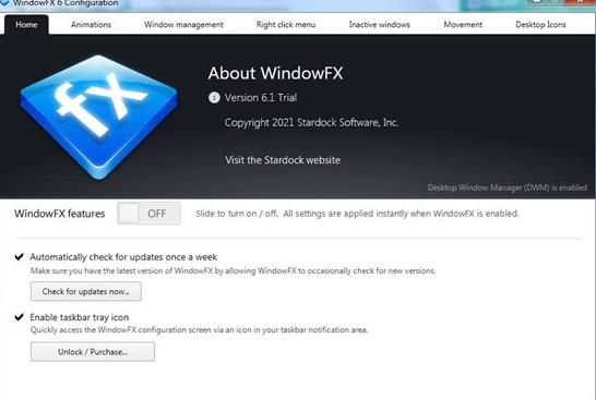 windowfx(窗口美化工具)截图1